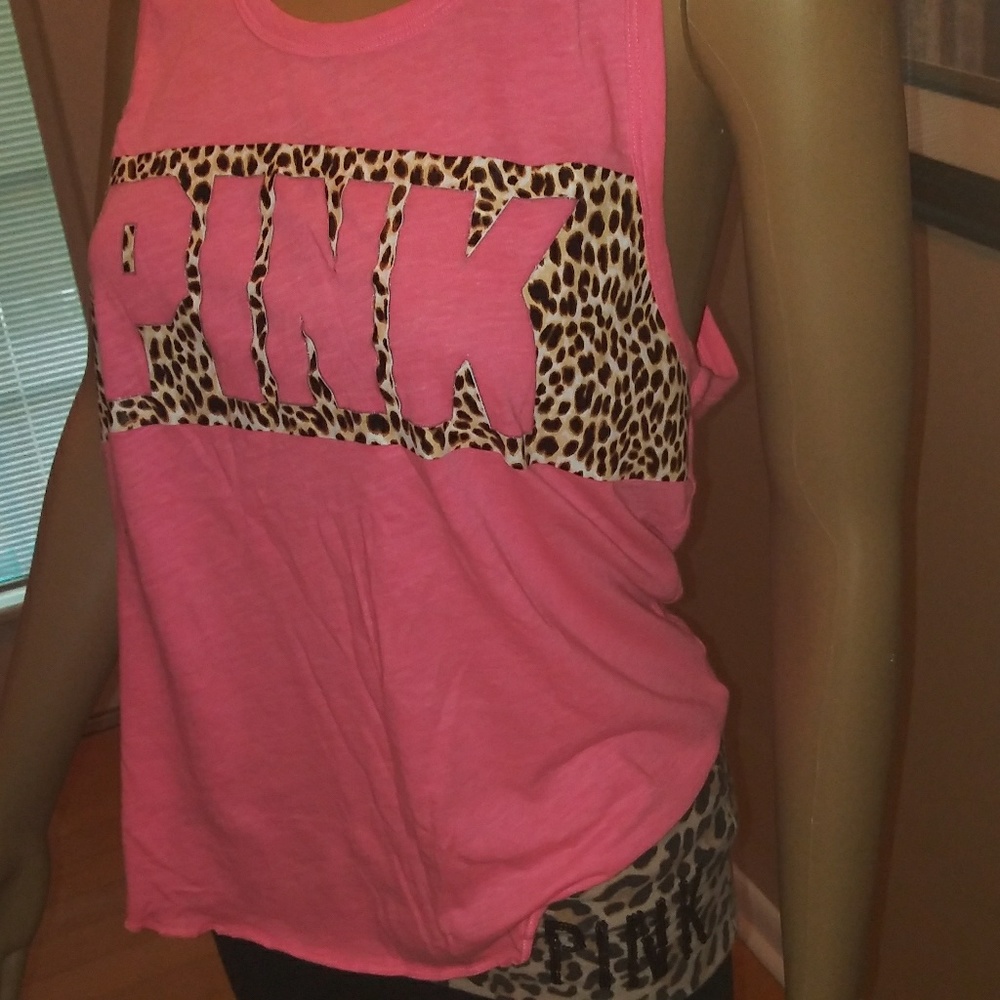 2 piece pink Victoria secret outfit